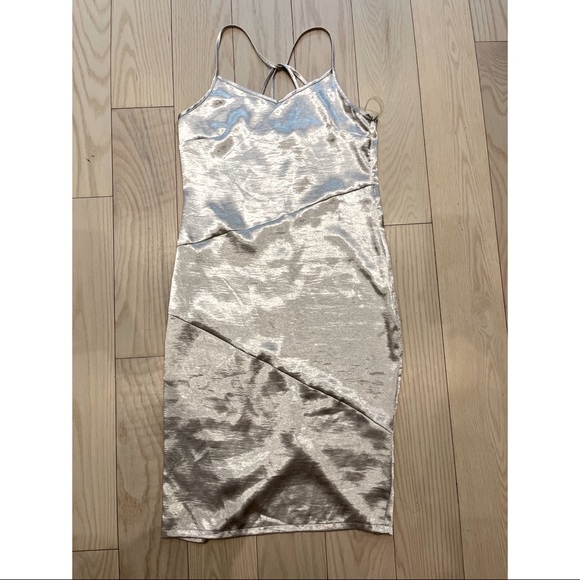 Silver slip dress - Picture 1 of 3